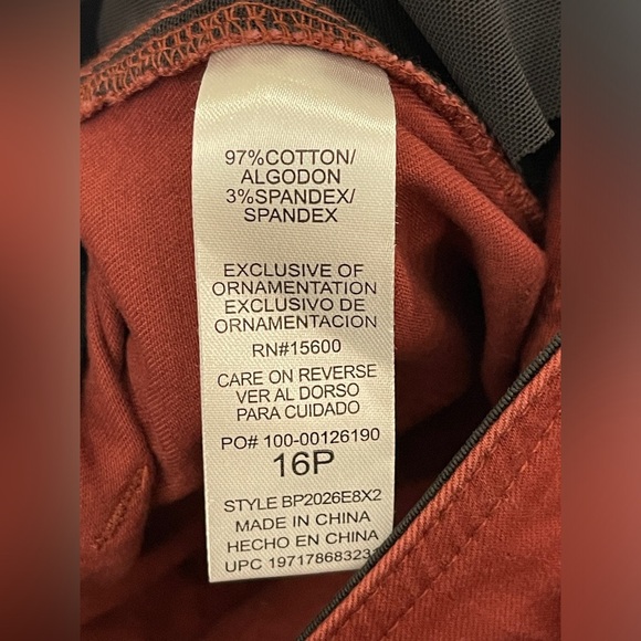 Democracy Ancient Clay Ab"solution Utility Relaxed Straight Leg Cargo Pants 16P - Picture 4 of 7